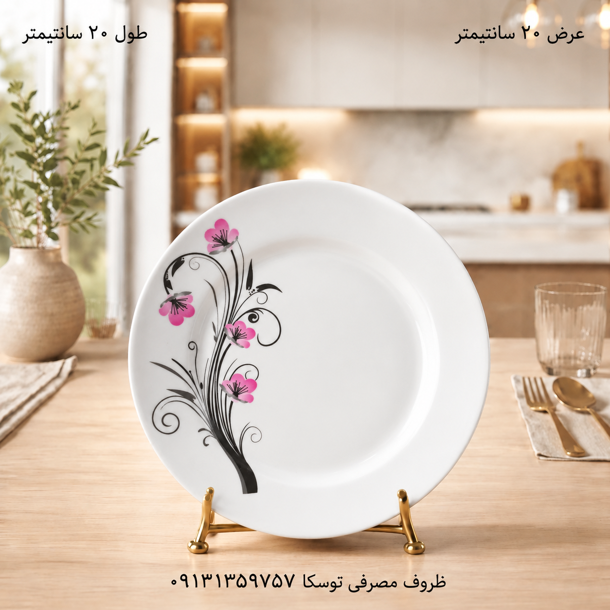 بشقاب میوه خوری پیشدستی ملامین کد 413 گل ایتانا بنفش 6 عددی
